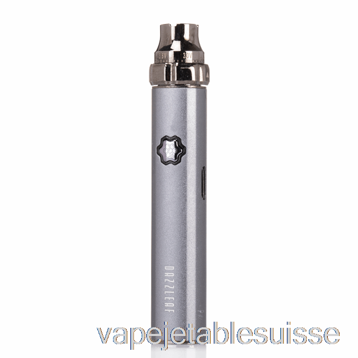 Vape Suisse Batterie Dazzleaf Squarii Top Twist 510 Gris Foncé